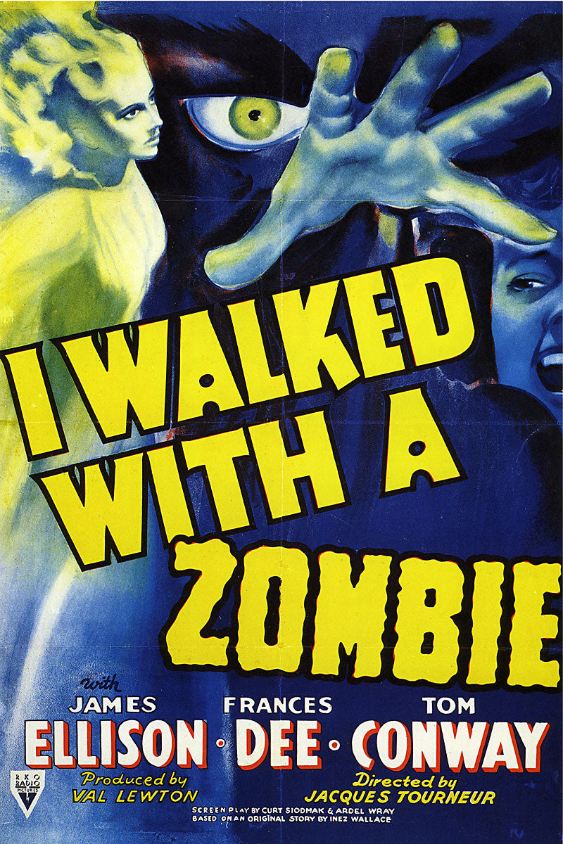 Vintage Horror Movie Poster I Walked with a Zombie