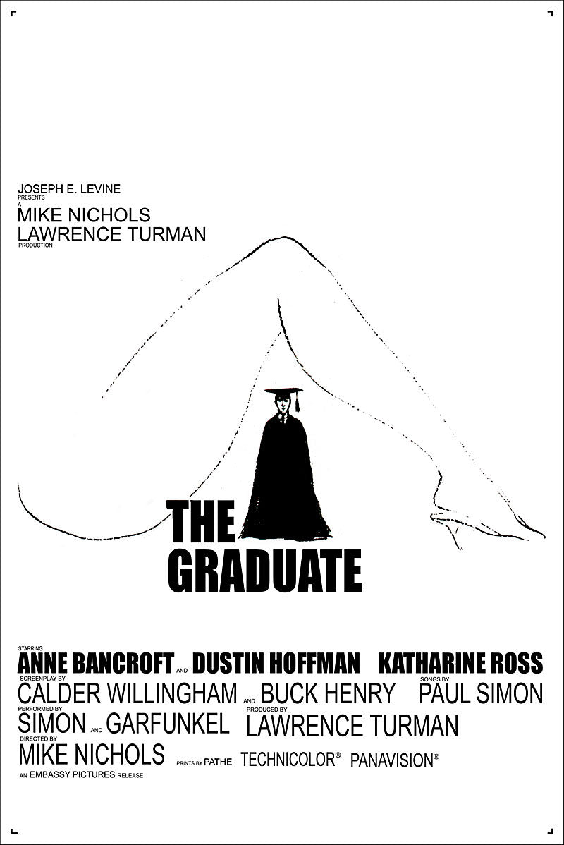 Vintage Dustin Hoffman Movie Poster The Graduate