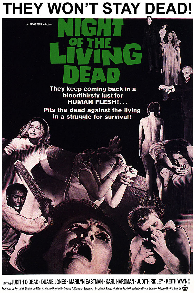 Vintage Science Movie Poster Night of The Living Dead