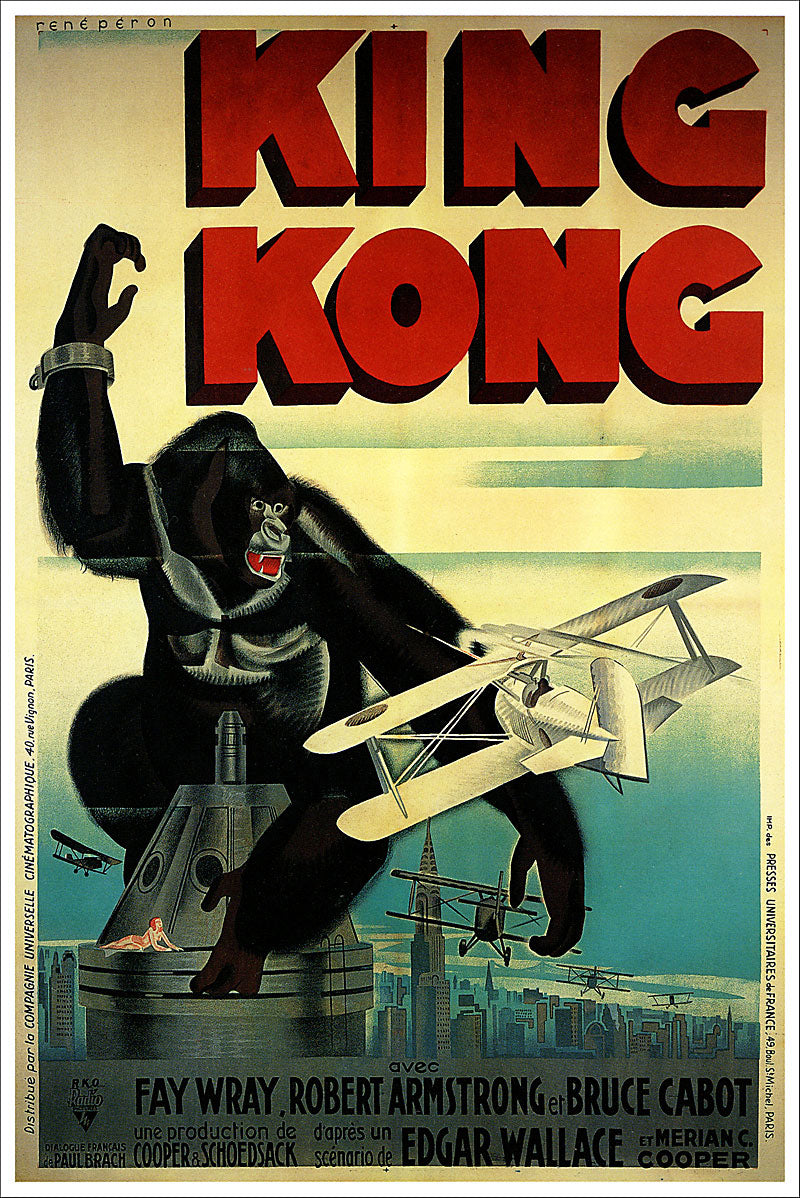King Kong Vintage Movie Poster 2
