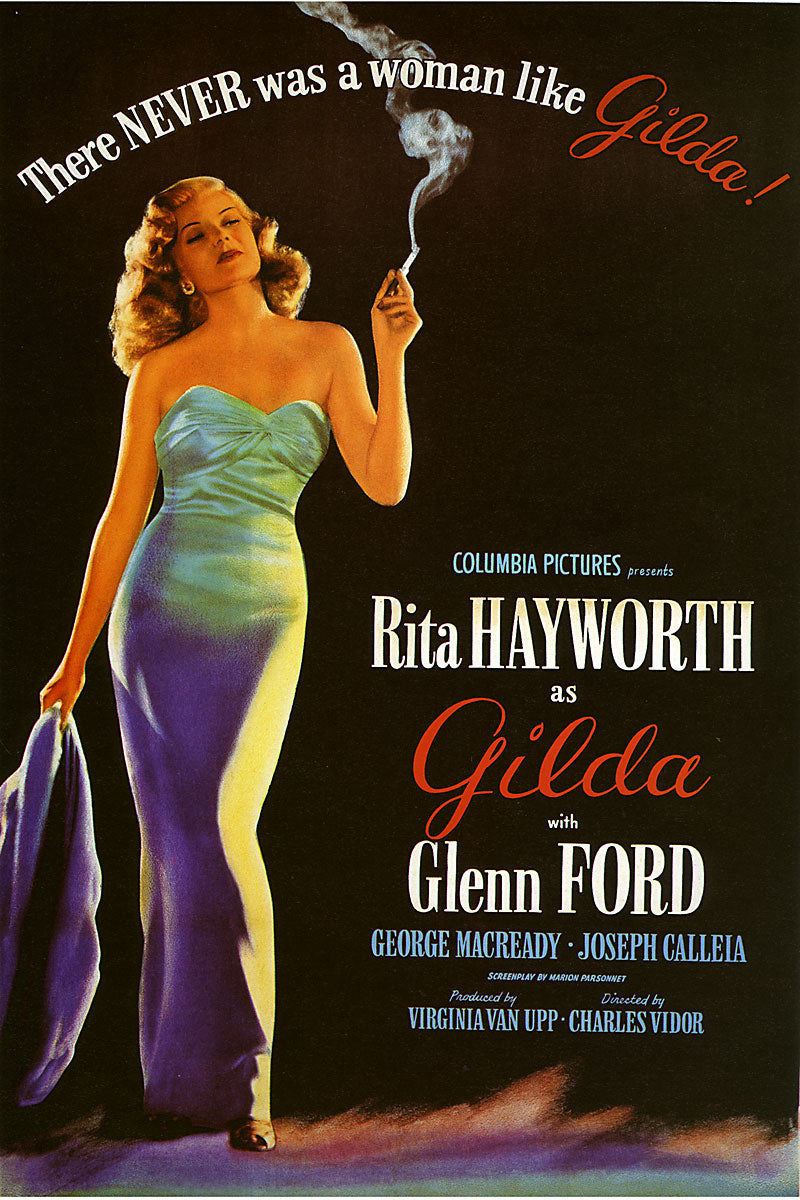 Gilda Rita Hayworth Vintage Movie Poster
